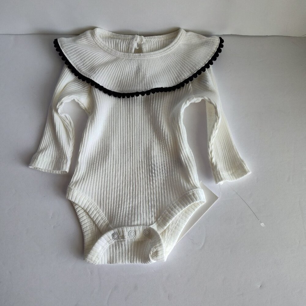 Infant SZ 0-3M RZ by Rachel Zoe  Ivory Bodysuit